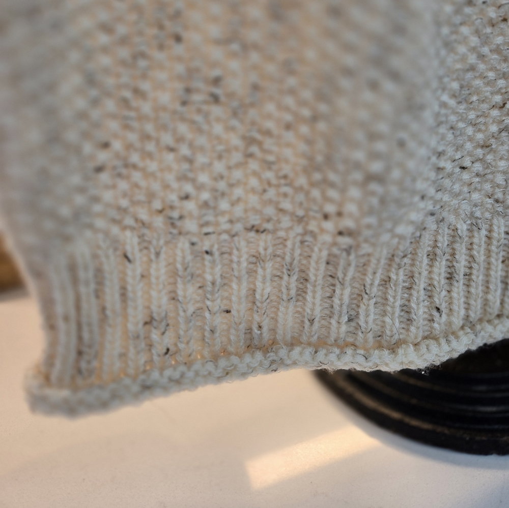 Knit Cream Sweater Dress - Picture 4 of 12